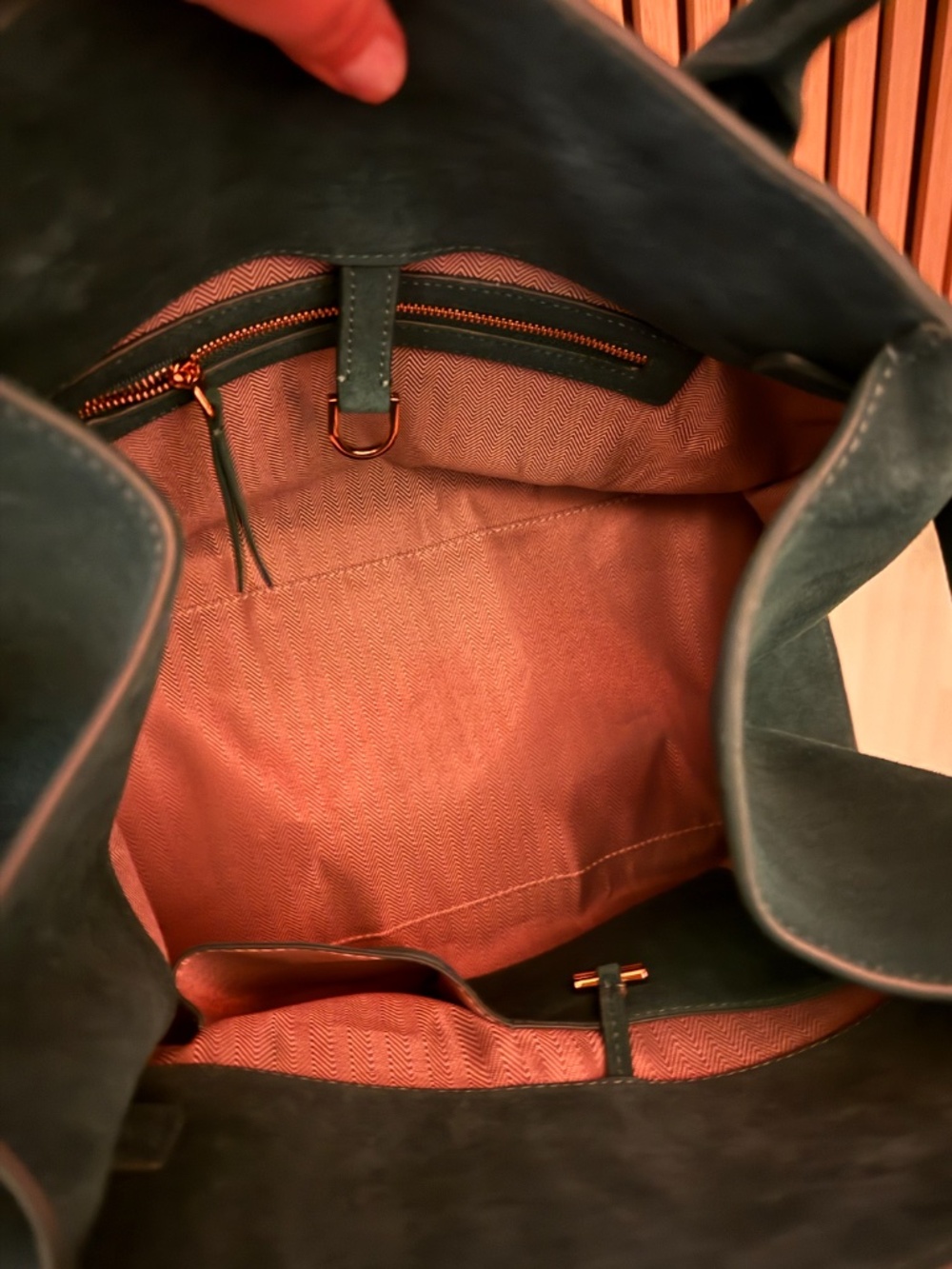The Row Margaux 15 suede tote - Picture 6 of 12